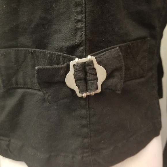 Taxi black bomber jacket metal buttons (Y5) - Picture 6 of 6